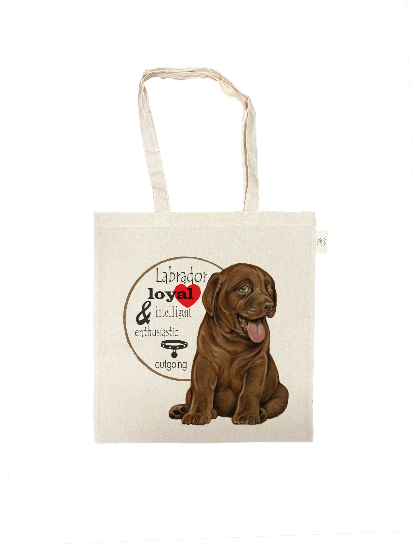 Katoenen tas - Labrador (keuze uit 6 varianten!)