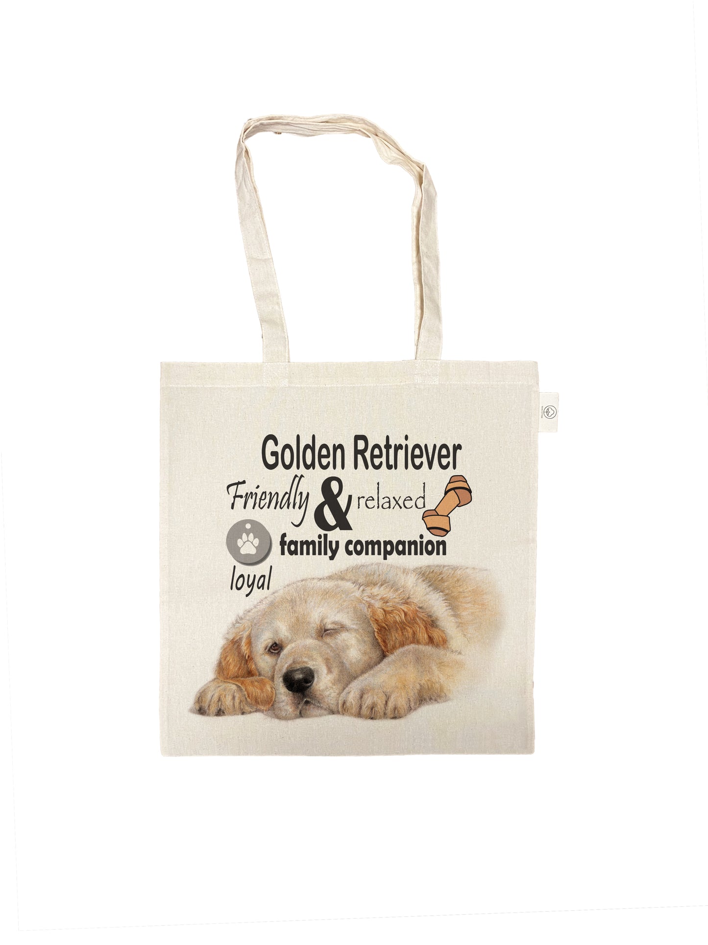 Katoenen tas - Golden Retriever