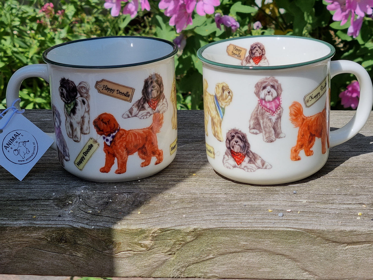 Mokken met collage - Labradoodle