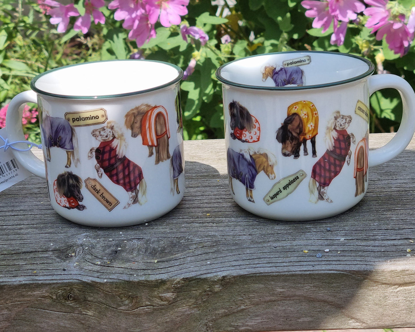 Mokken met collage - Shetlanders