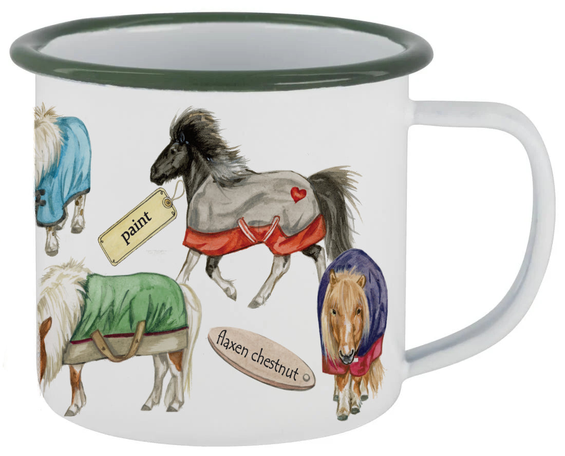 Mokken met collage - Shetlanders - design 2