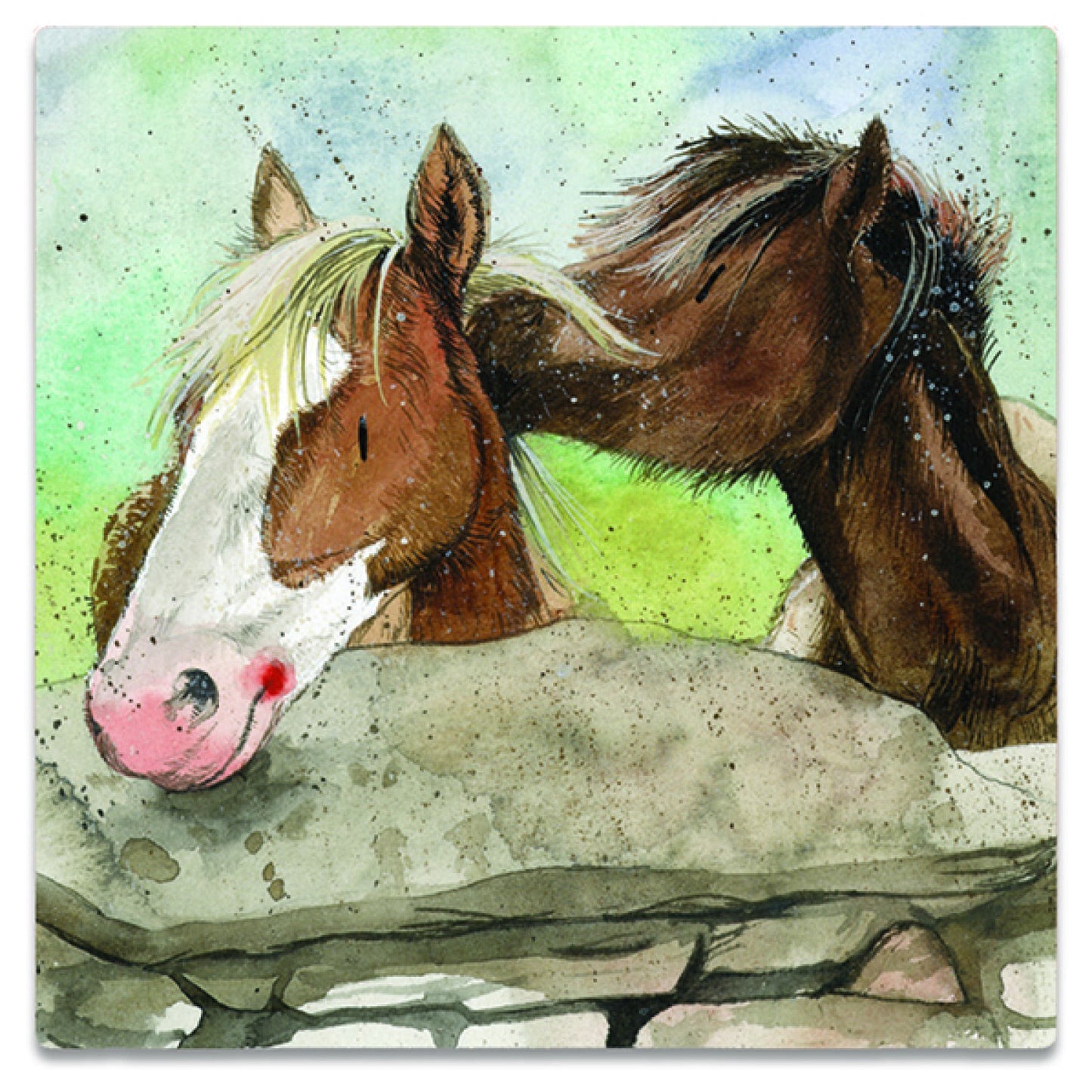 Alex Clark - Fridge magnet - Horses