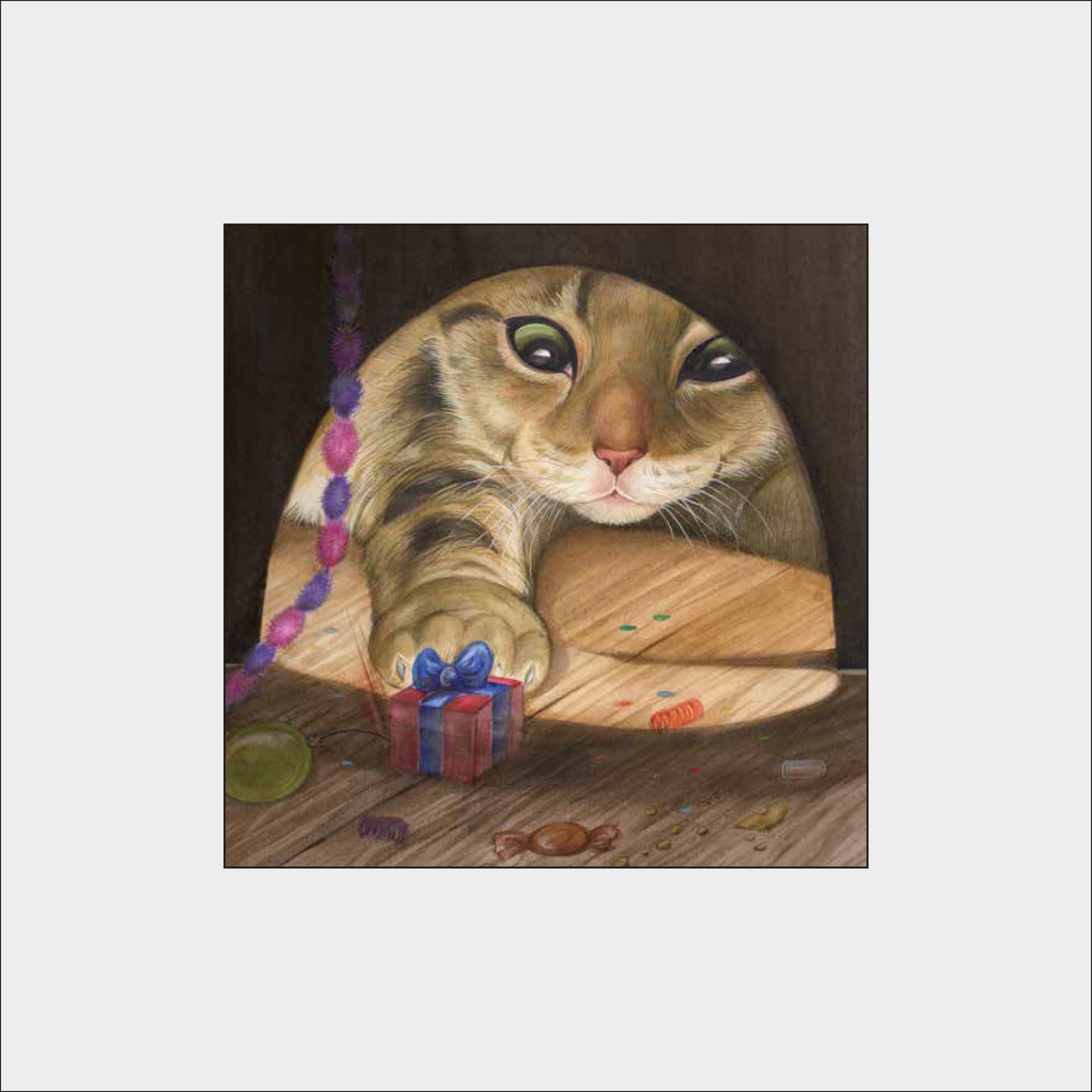 Reproduktion "Katze für Mauseloch"