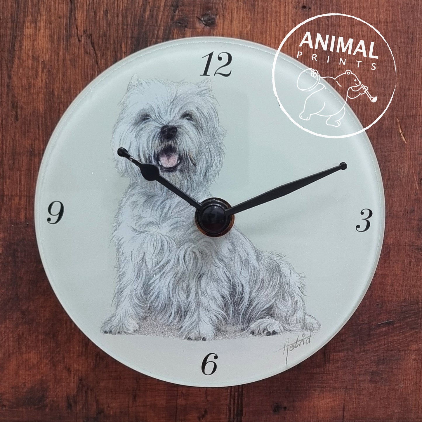Clock West Highland White Terrier