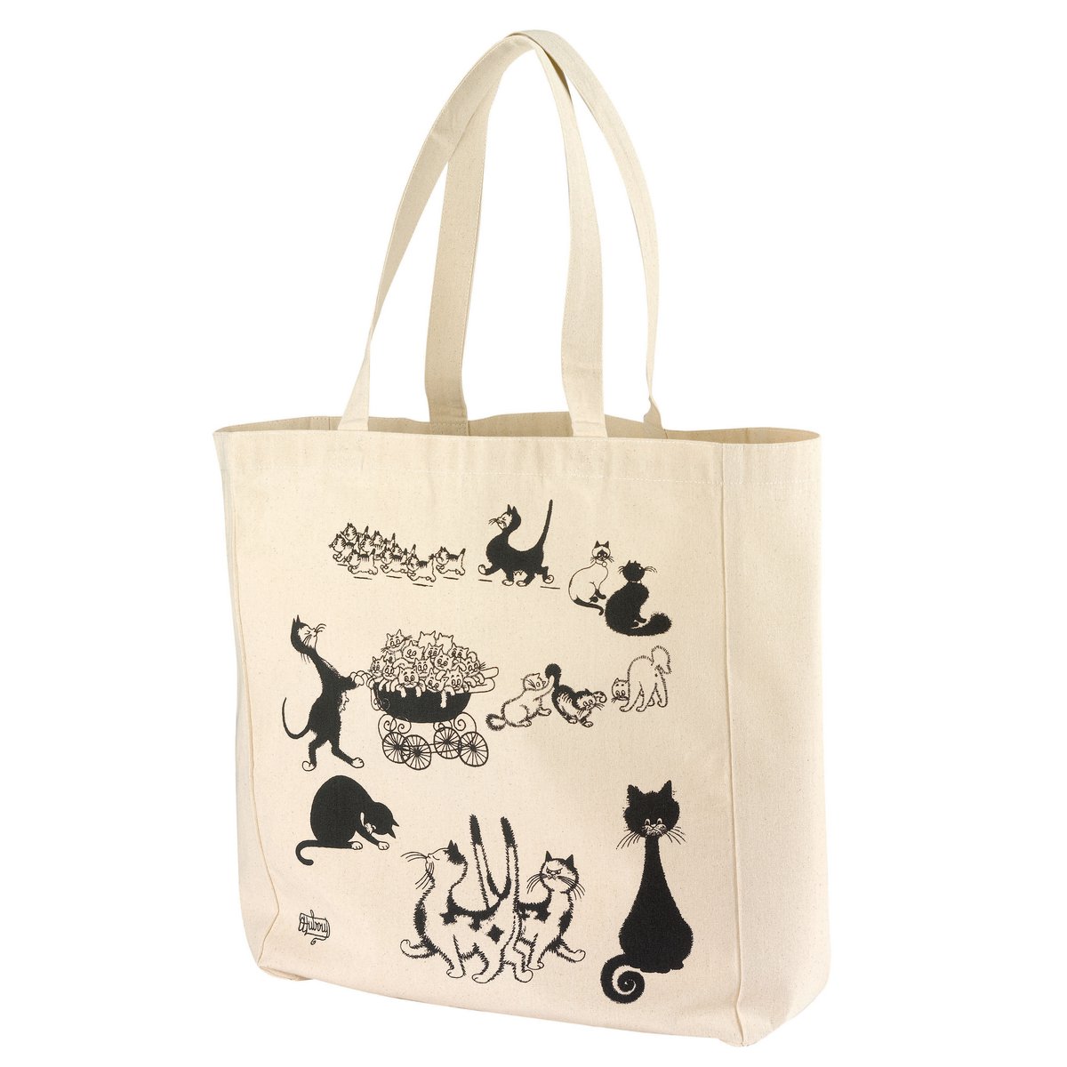 Katoenen boodschappen/winkel tas : Katten collage*