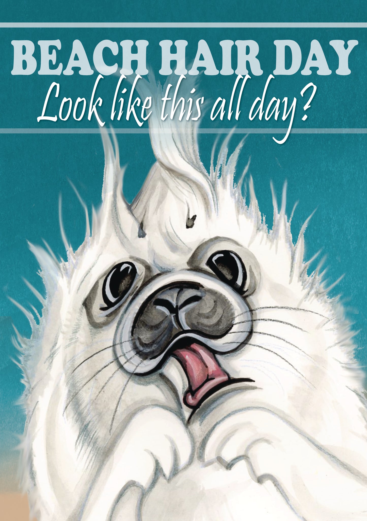 T-shirt "Bad Hair Day - "Look like this all Day".