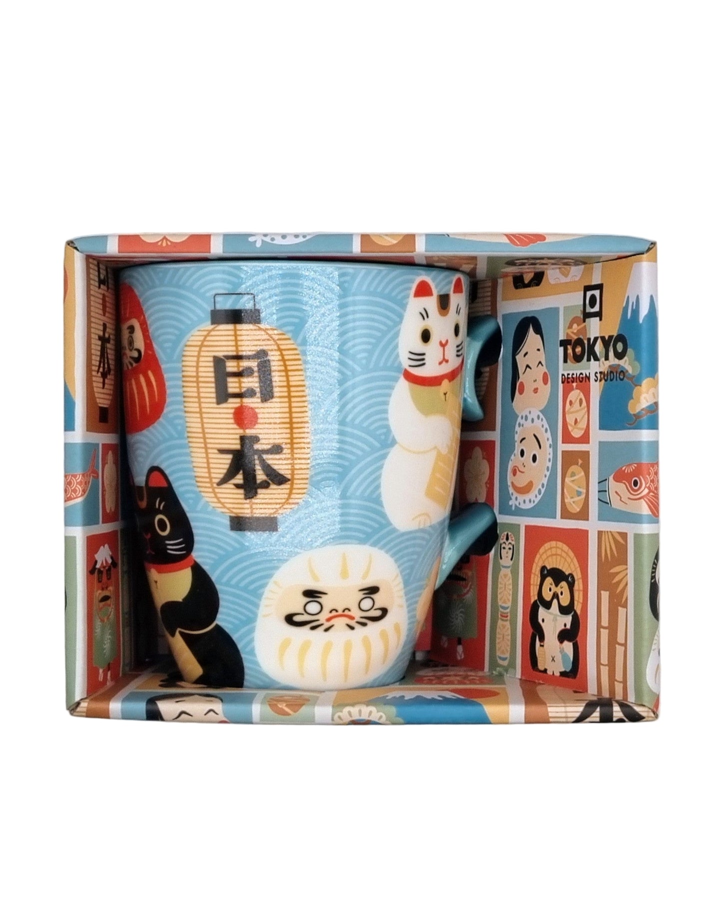 Ceramic mug - Japanese style - decor 12