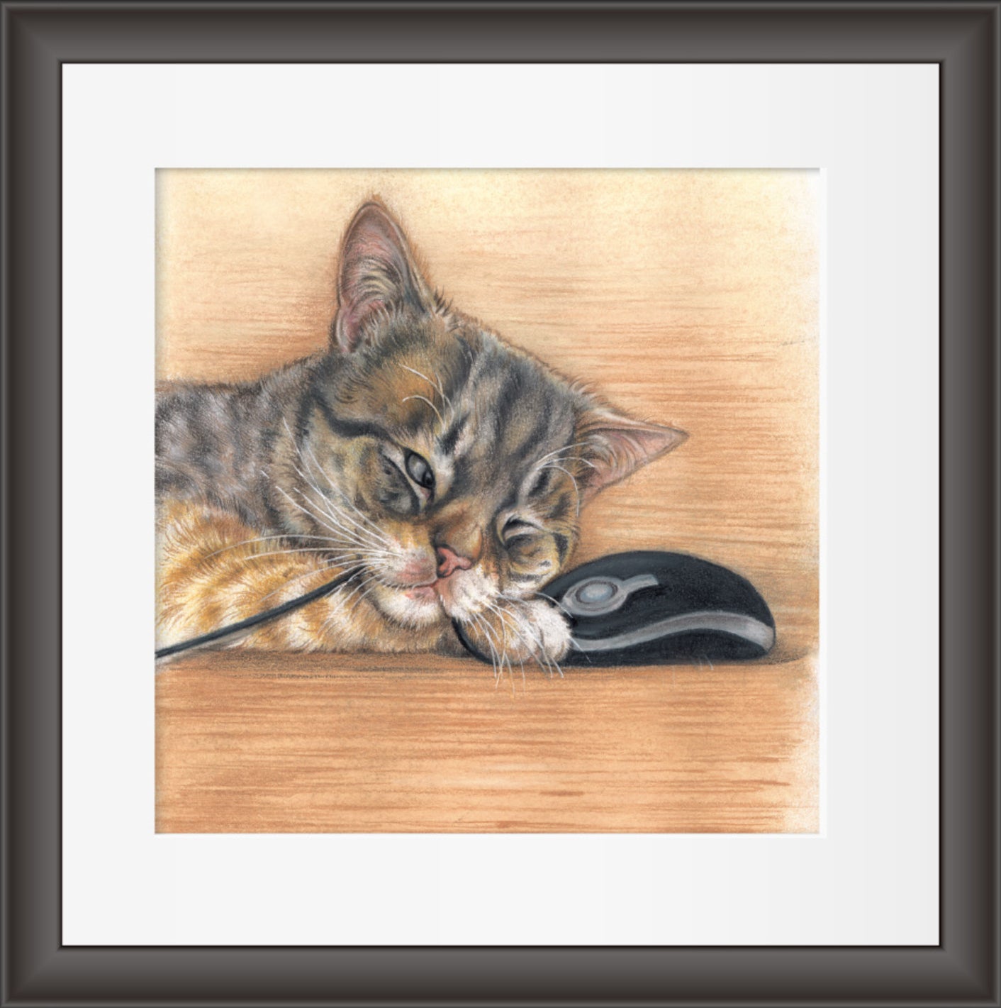 Reproduktion "Katze mit Maus".