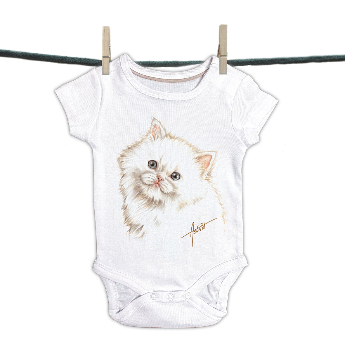 Baby Strampler Back to Nature Kollektion - Kätzchen