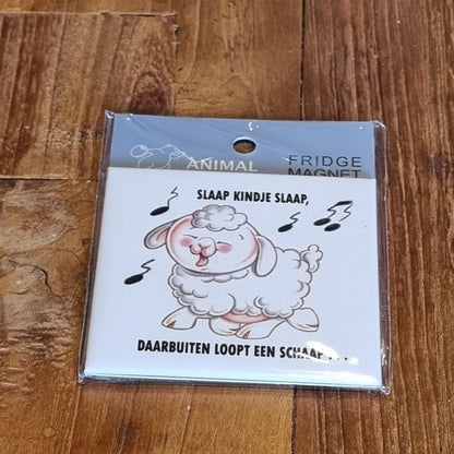 Koelkastmagneet - Slaap Kindje Slaap, daarbuiten.....