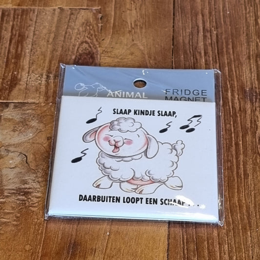 Koelkastmagneet - Slaap Kindje Slaap, daarbuiten.....