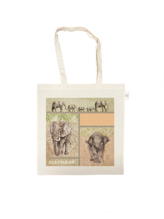 Katoenen tas - Olifant