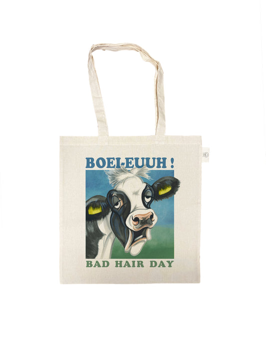 Katoenen Tas Bad Hair Day collectie 18