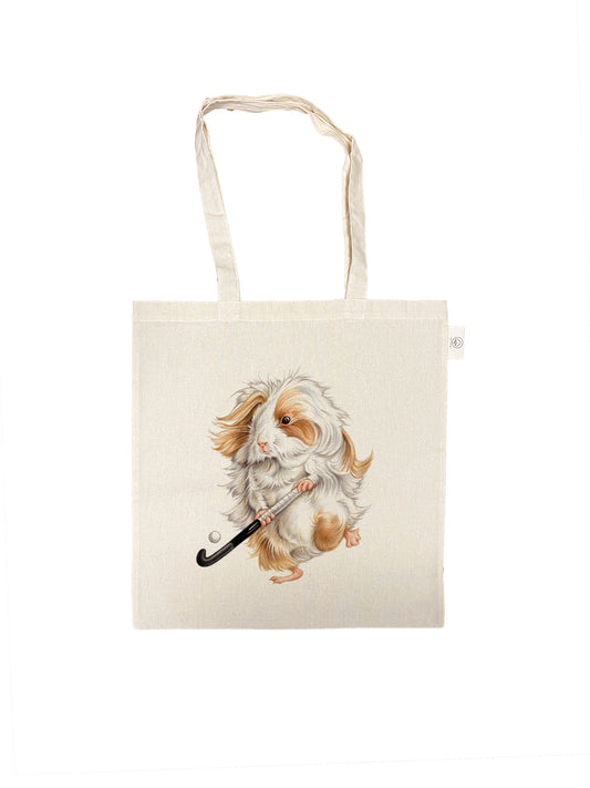 Baumwolltasche mit Aufdruck - Hockeying Cavia