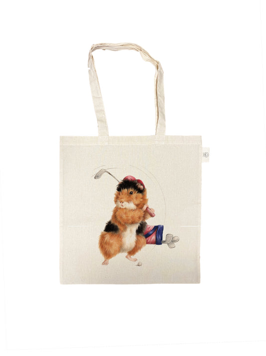 Baumwolltasche mit Aufdruck - Winkendes Meerschweinchen