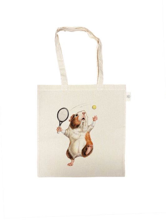 Baumwolltasche mit Aufdruck - Tennis Cavia