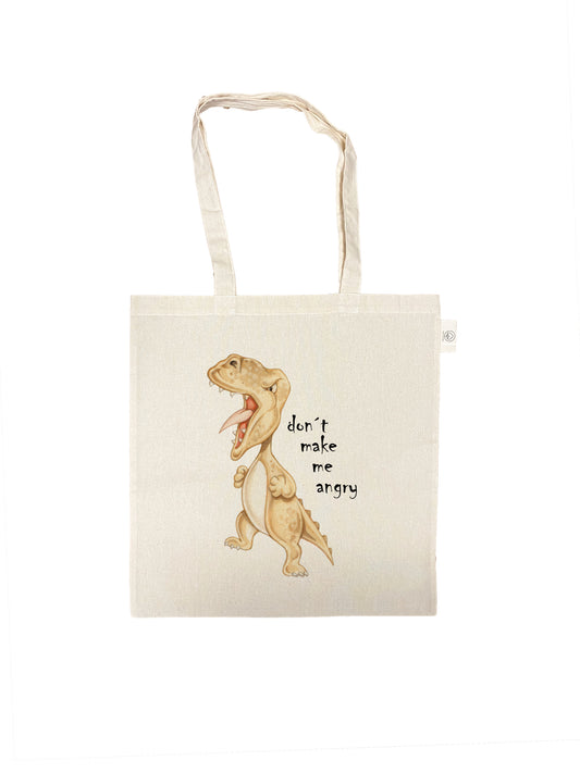 Katoenen tas -  Dino's - Don't make me Angry