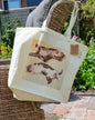 Katoenen winkelshopper met bedrukking - Liggende katten