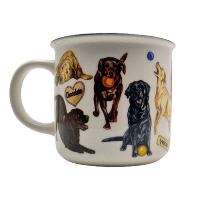 Mokken met collage - Labradors