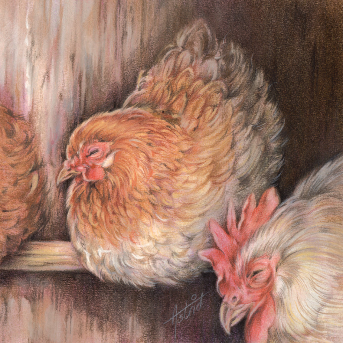 Set van 4 onderzetters - Boerderijserie