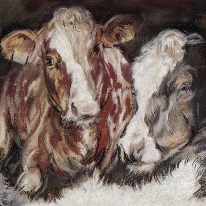 Set van 4 onderzetters - Koeienserie