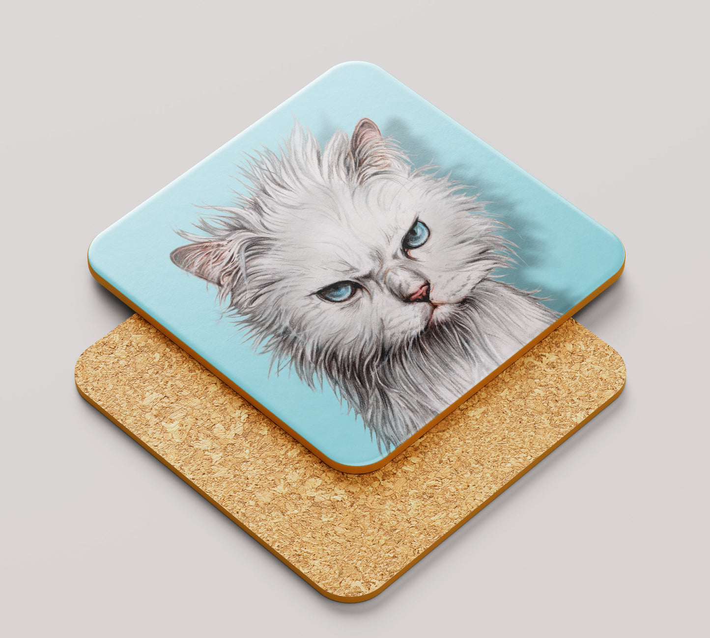 Onderzetter - 38-040 Witte Kat