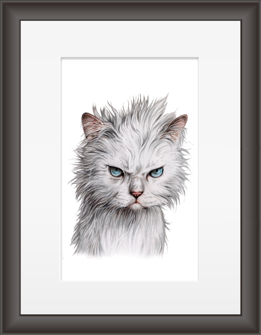 Reproduktion "Wütende Katze".