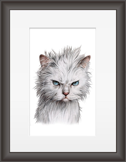 Reproduktion "Wütende Katze".