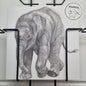 Quadratische Karte - Elefant; „Dann komme ich zu dir“!