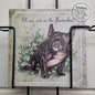 Vierkante kaart - Oh no, not in the flowerbed (Hond, Franse Bulldog)