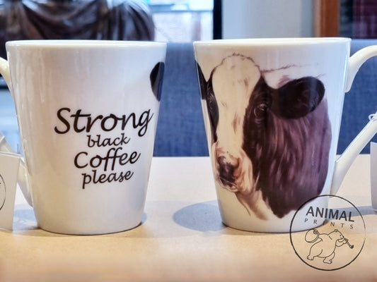 Tasse „Starker schwarzer Kaffee bitte“