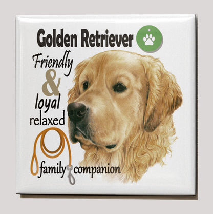 Koelkastmagneet - Golden Retriever