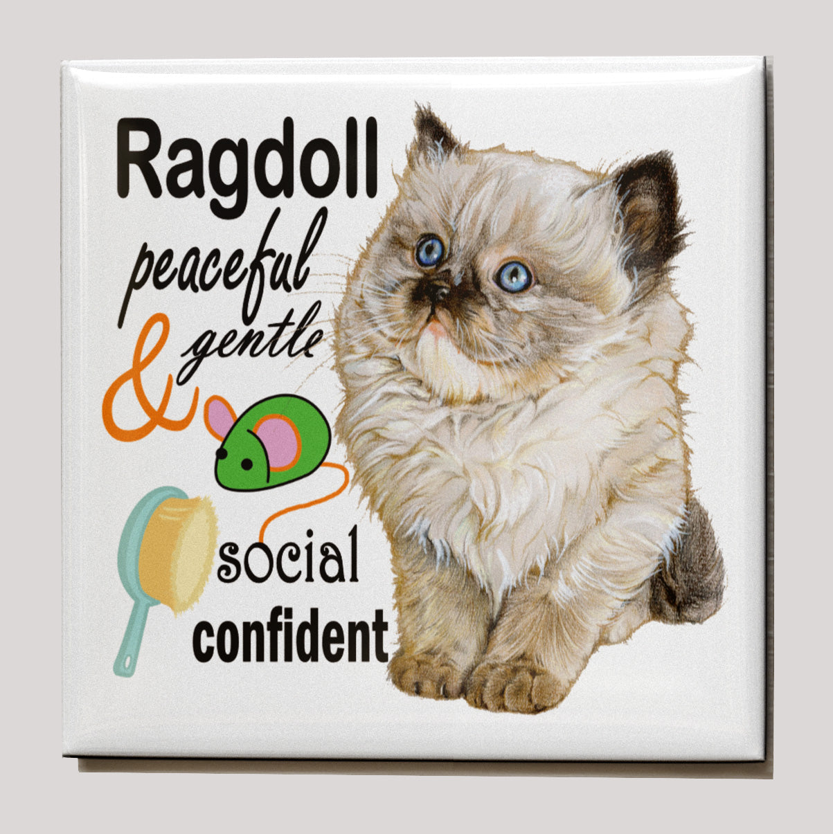 Koelkastmagneet - Ragdoll