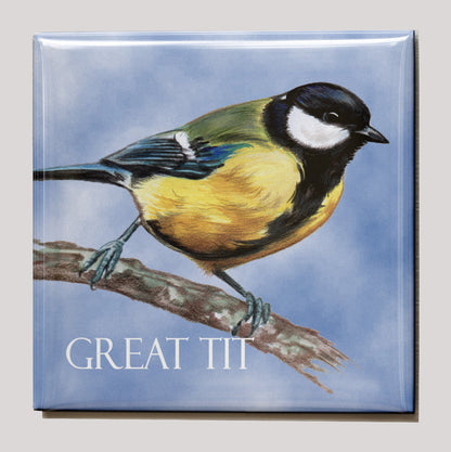 Koelkastmagneet - Koolmees / Great Tit