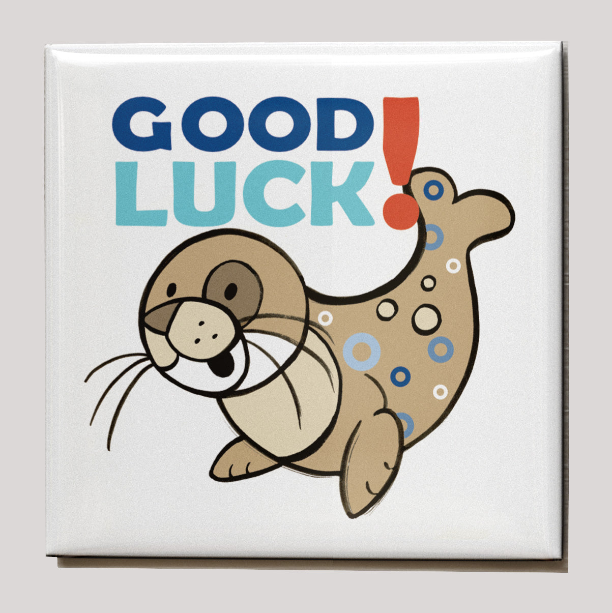 Koelkastmagneet - Zeehond - Good Luck Seal