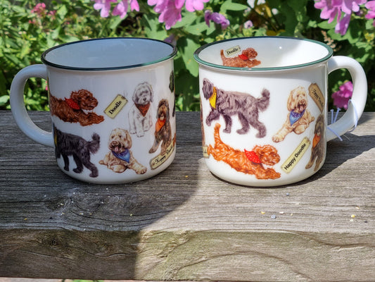 Mokken met collage - Labradoodle - design 1