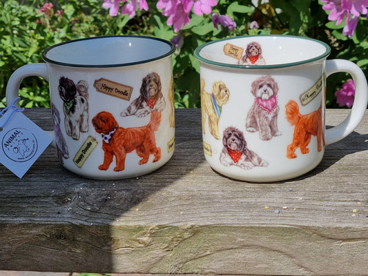 Mokken met collage - Labradoodle