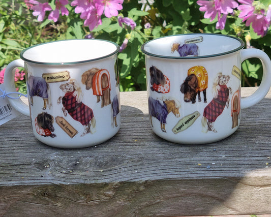 Mokken met collage - Shetlanders