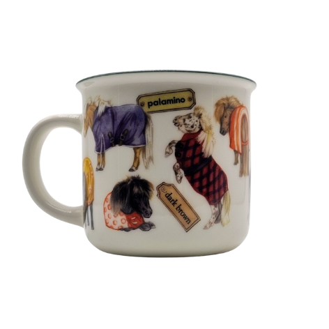 Mokken met collage - Shetlanders - design 1