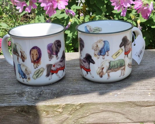 Mokken met collage - Shetlanders - design 2
