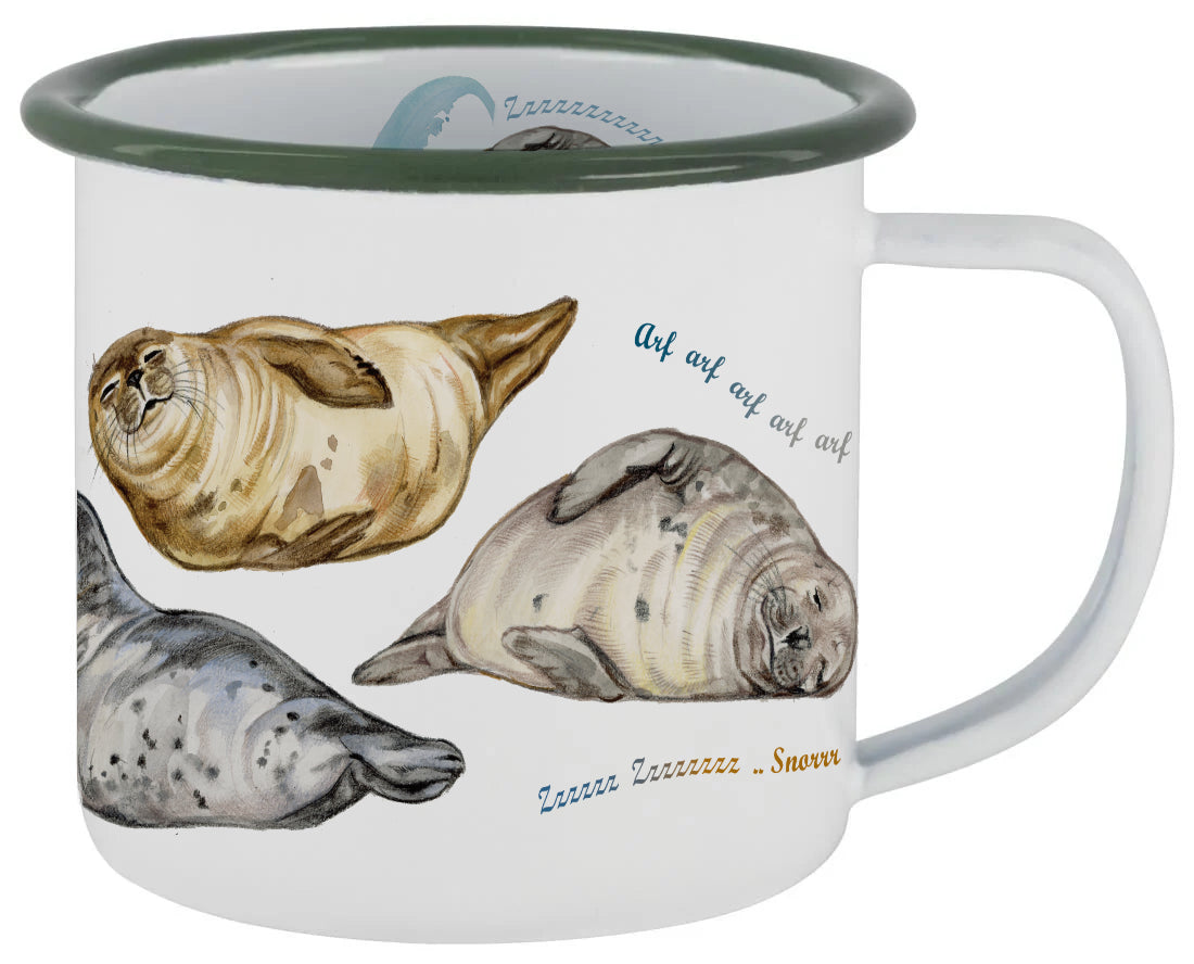 Mokken met collage - Zeehond