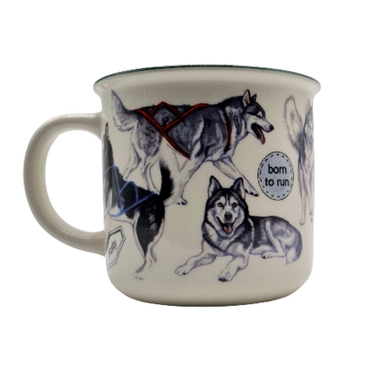 Mokken met collage - Husky