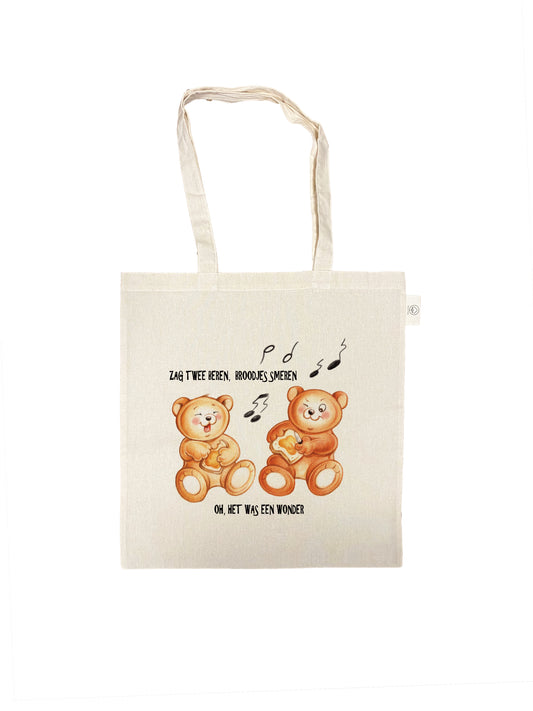 Baumwolltasche mit Aufdruck - Bear Football