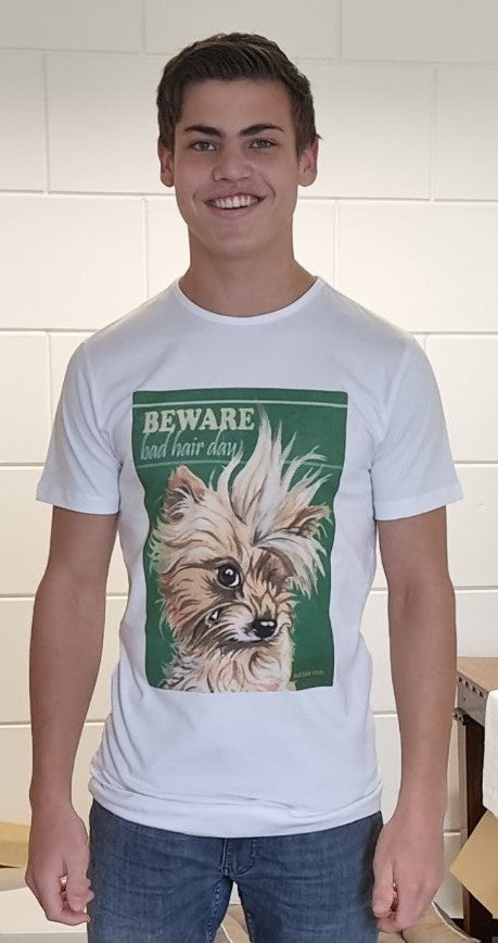 T-shirt "Beware" - Hond