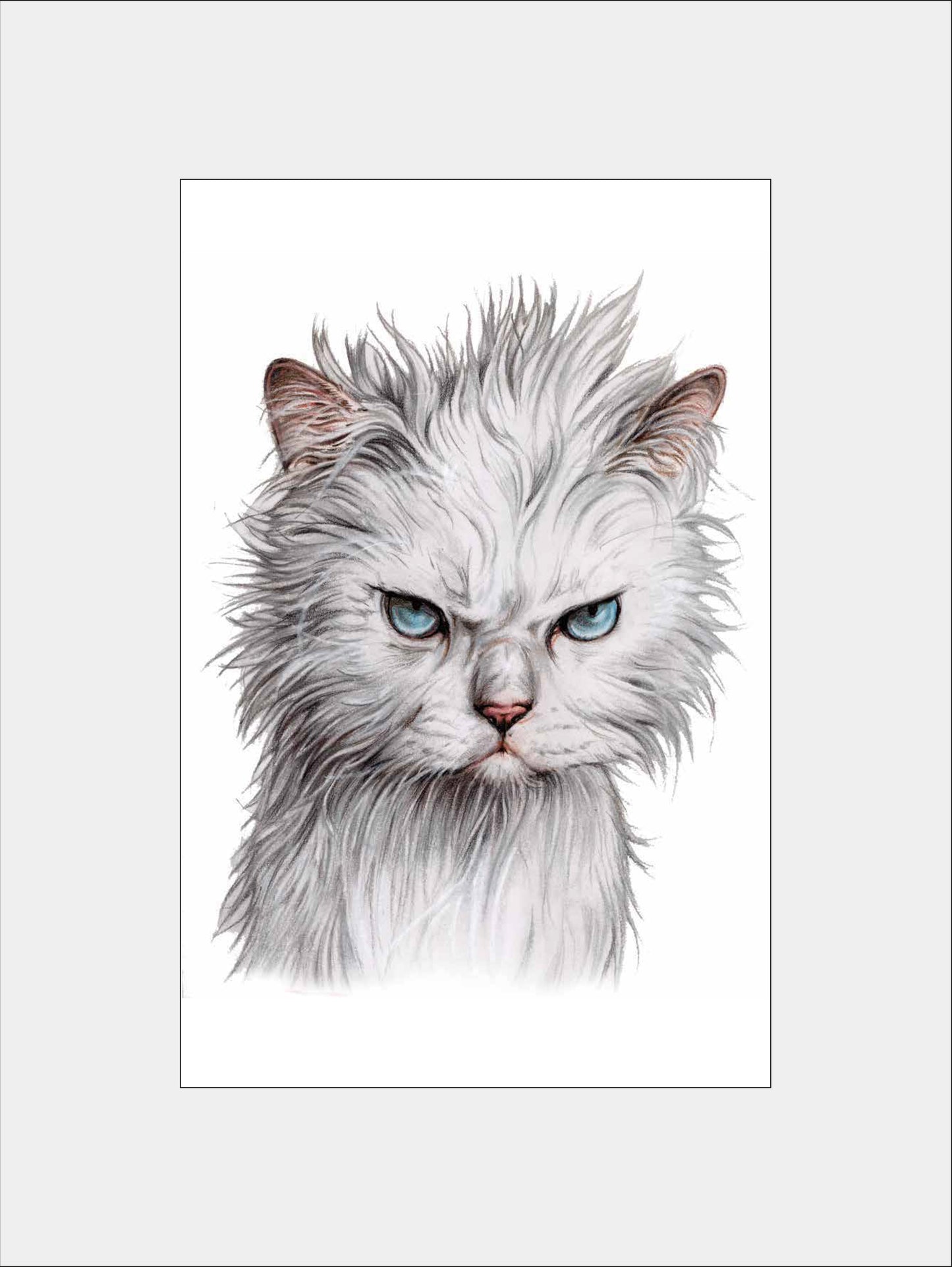 Reproduktion "Wütende Katze".