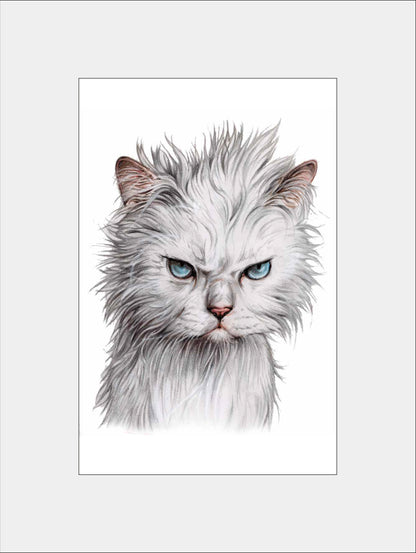 Reproduktion "Wütende Katze".