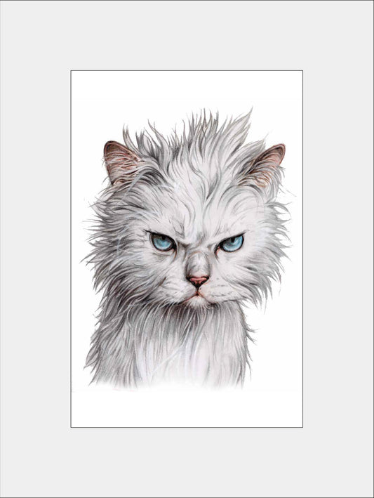 Reproduktion "Wütende Katze".