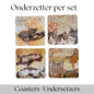 PRODUCTINFORMATIE ONDERZETTERS - per set van 4