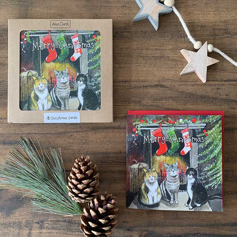 Alex Clark - Christmas Card Box - Cat 