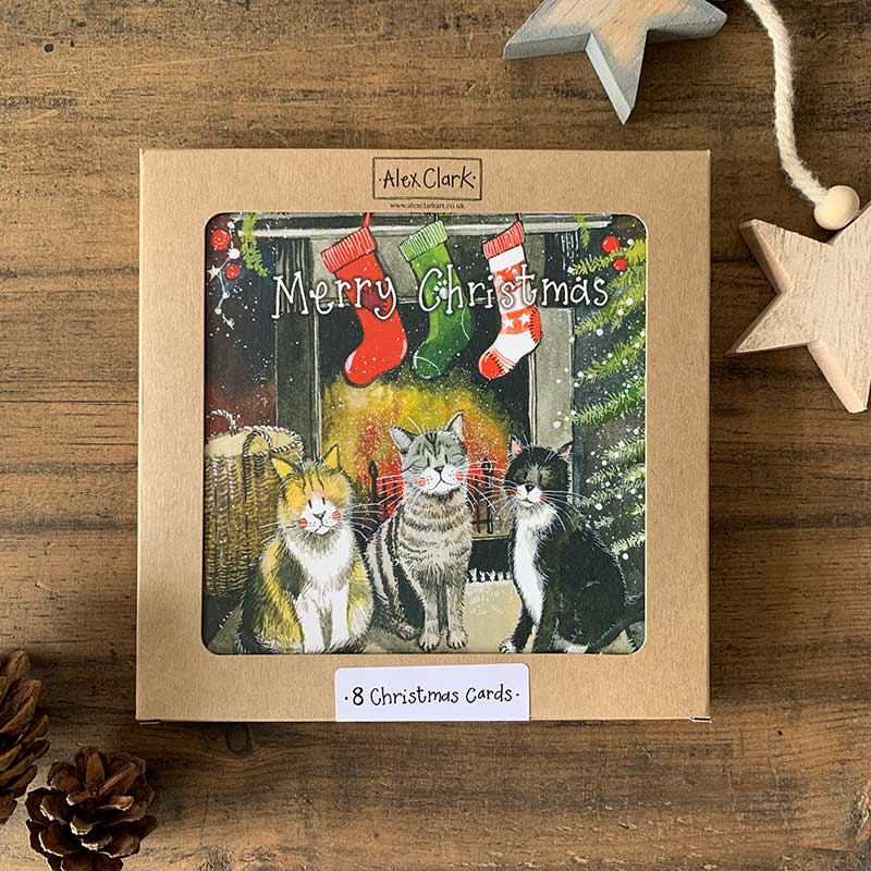 Alex Clark - Christmas Card Box - Cat 